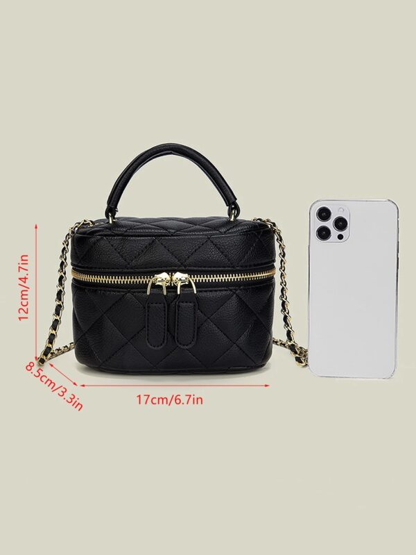 New Mini Quilted Chain Diamond Checkered Women's Crossbody Bag Fashion Mini Designer Handbag High Quality PU Women's Small Bag - Image 7