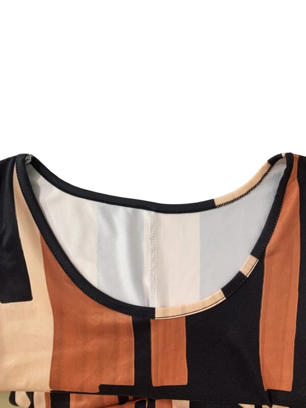 Spring&Summer Women's Geometric Pattern Sleeveless Dress For Summer Vacation,dresses for women summer，Women Bohemia Midi Dresses - Image 5
