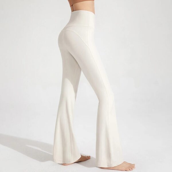 Naked High Waisted Waist Cinching Hip Lifting Fitness Exercise Elastic Bell Bottom Pants Women Casual Outdoor Running Yoga Pants - Image 6