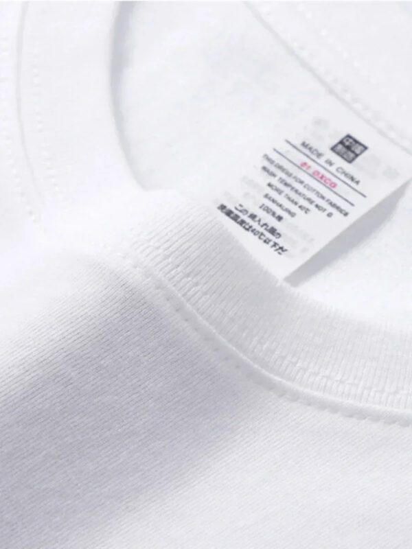 Summer 100% Cotton Women's T-shirt Bottoming Basic Fashionable Solid Lady Short Sleeve Loose Tops Shirts 230g/㎡ Tops - Image 3