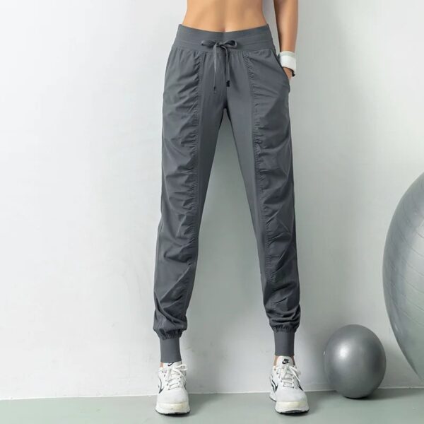 Wrinkle Slimming Fitness Sports Pants WOMEN'S Loose Fitting Leggings Running Pants Casual Quick Drying Pants Harlan Pants Thin - Image 5