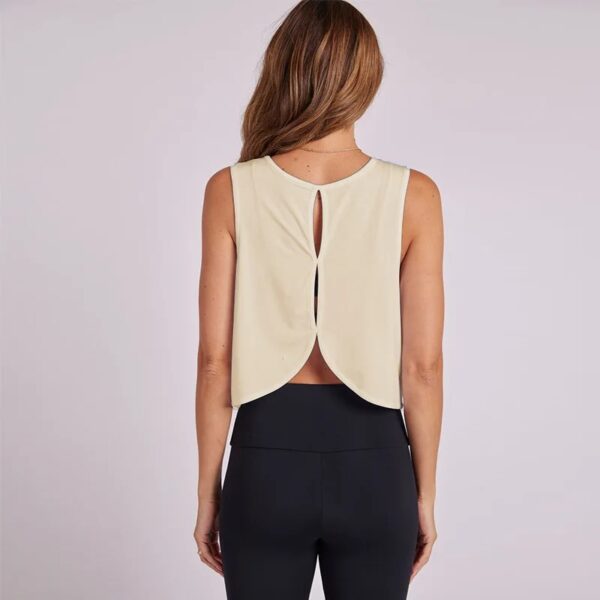 Summer Breathable Racerback Yoga Tank Tops Women Workout Gym Fitness Vest Quick Dry Running Sport Sleeveless Shirts Customize - Image 6