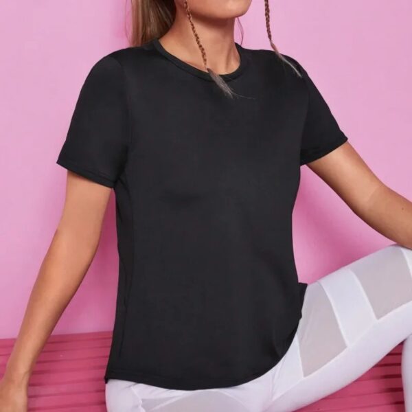 Women Seamless Yoga T-Shirt Female Fitness Crop Top Workout Gym Training Shirts Athletic Short Sleeve Yoga T-shirts Sportswear - Image 4
