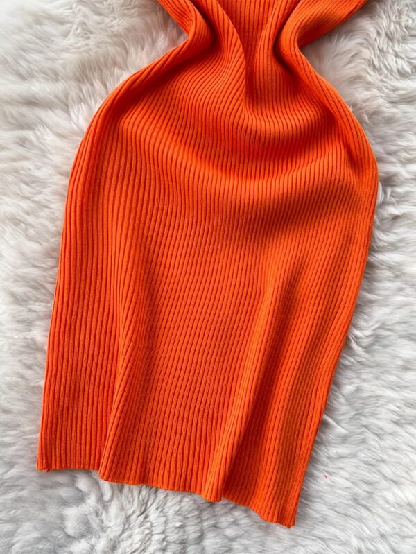 Solid New Chic Fashion Sexy Package Hips Mini Dress Women Summer Slim Elastic Knitted Party Dress Streetwear Lady Outfits - Image 6