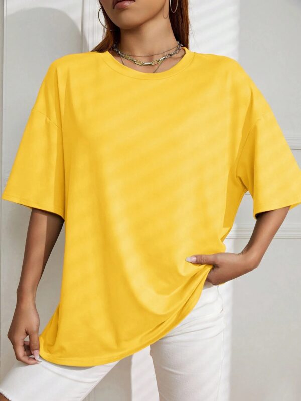 Solid Color Short Sleeve Women Fitness Cotton Soft Tshirts Breathable Comfortable Clothes Basic All Match Loose Tee Shirt Female - Image 5