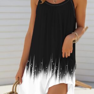2025 Women's Summer Sleeveless Print Casual Dress Summer Dress for Holiday Women Clothing