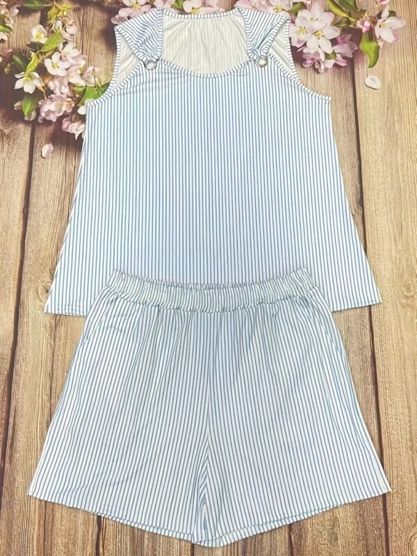 Plus Size Summer striped lady suit - Image 3