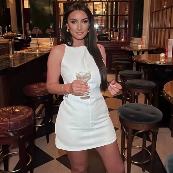 Fashion Summer Dresses 2025 Womens Dresses Bodycon Sleeveless Mini Dress White Red Blue Black Yellow Dress Vacation Dresses - Image 10