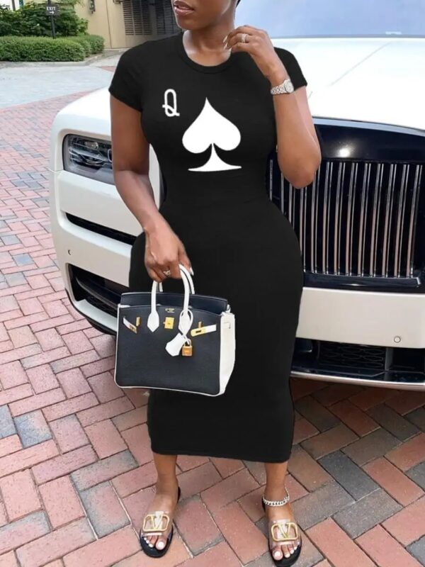 Women's Summer Short Sleeved Sexy Dress - Image 5