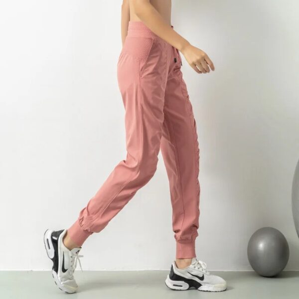 Wrinkle Slimming Fitness Sports Pants WOMEN'S Loose Fitting Leggings Running Pants Casual Quick Drying Pants Harlan Pants Thin - Image 3