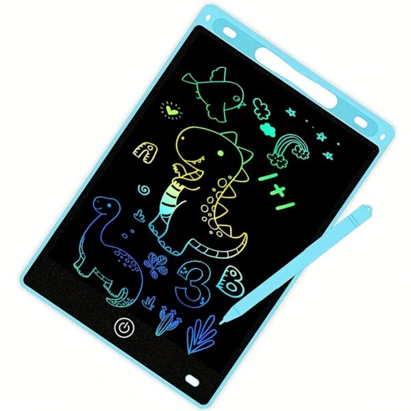 21.59cm Erasable Wipeable Drawing Board with LCD Screen - Interactive Learning Toy, Colorful Plastic Frame, 3-12 Years Old Educational Gift, All-Season Creative Play, Wipeable Drawing Board - Image 2