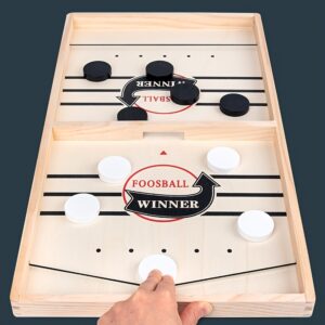 Quick Ice Hockey Game, Tug of War Ice Hockey Game, Wooden Chessboard for Family Parent Interaction Winner, Birthday Gift Suitable