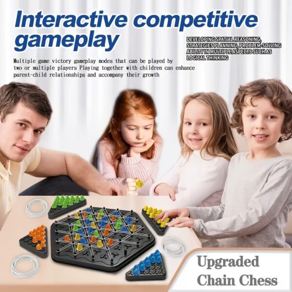 Triangle Chain Chess - Interactive Family Game for Kids, Enhances Logical Thinking & Puzzle Skills, Birthday Gifts Christmas, Halloween Gift - Image 9