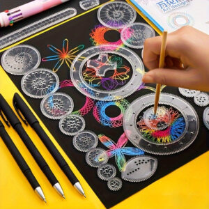 22pcs Kaleidoscope Painting Set - Fun and Versatile Magic Ruler for Creative Drawing, Ideal Birthday and Christmas Gift, Perfect Art Reward
