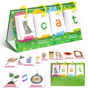 129Pcs Word Builder Game - Flash Cards Set for Kids Ages 3-6, Sight Words Preschool Classroom Phonics Learning, Early Reading Educational Tool for Speech Therapy and Special Education