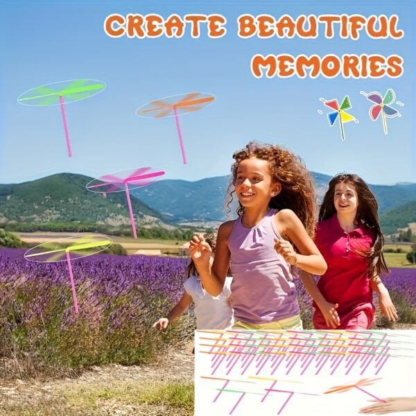 15/30/45pcs Plastic Dragonfly Flying Toys, Easy To Assemble, Bright Colors, Perfect For Parties, Portable, And Educational Game Toys - For Gatherings And Outdoor Play, As Halloween, Chrismas Gift - Image 6