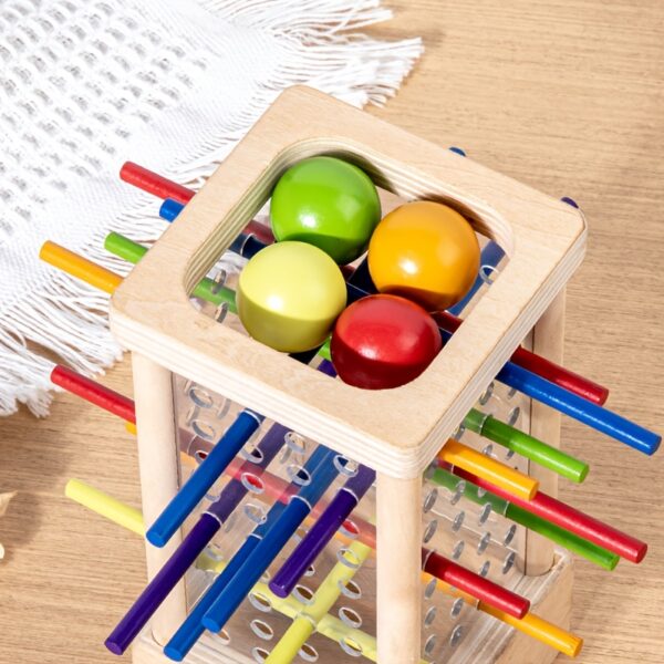 Interactive Wooden Stick Game for Youngsters - Colorful Educational Toy for Cognitive Development & Focus Training, Includes Mixed Colors Sticks and Dual-Level Puzzle, Ideal Birthday or Holiday Gift, Kid Toys for winter - Image 9
