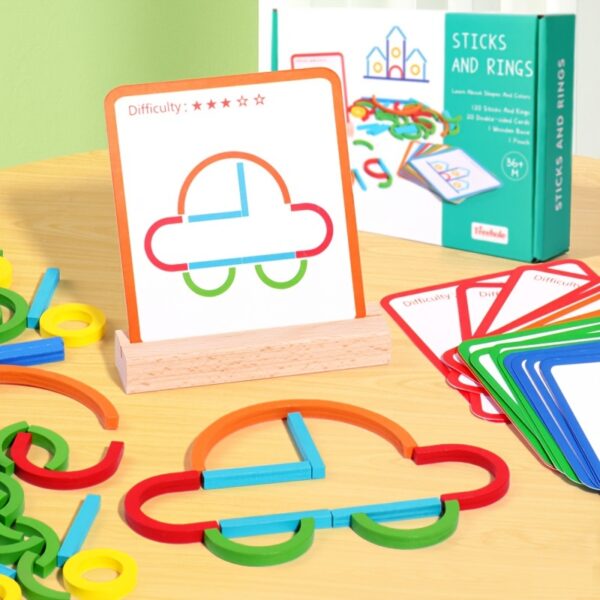 Creative Sticks for Toddlers – Educational DIY Building Blocks for Early Learning, Fine Motor Skills & Shape Formation – Ideal Gift for Holidays & School - Image 5