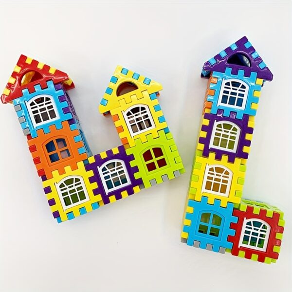 New Large-Sized Building Blocks for Children'S Playhouses, Suitable for Boys And Girls, Perfect for Pretend Play, Birthday Gifts, Featuring Big Pieces with Windows And Versatile 3D Designs. - Image 6