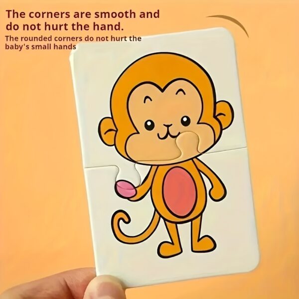 Suitable for Children's 16-Pattern 32pcs Animal and Fruit Themed Matching Puzzle Cards, Educational Cognitive Development Toy Set, Suitable for Toddler Learning, Perfect for Birthday Parties, Baby Showers, and Holiday Gifts, Ages 0-3 - Image 9