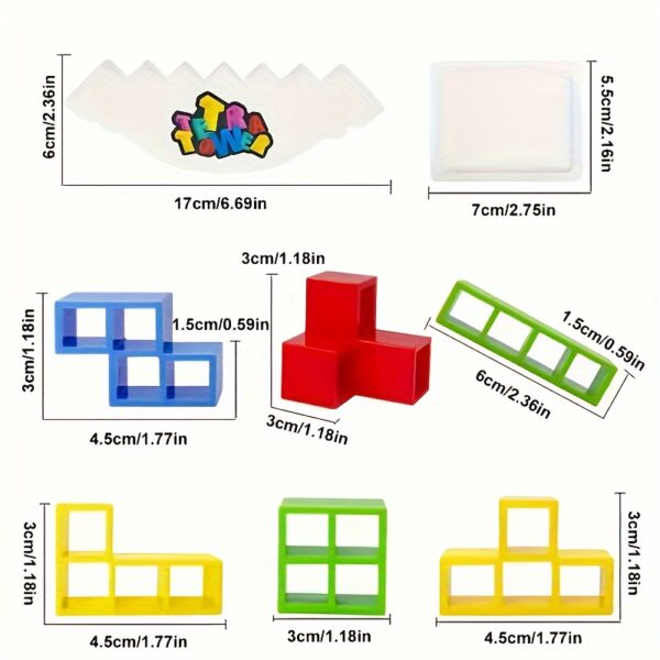 Stacking Fun Desktop Toys, Balancing Blocks, Balance Tower Games, Entertaining Party Games, Balance Stacking Toys for Family Games, Gatherings, And Travel. - Image 7