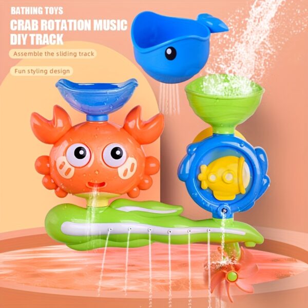 Children'S Bath Toy Water Wheel with Suction Cup, Rotating Function, Interactive Bathroom Toy for Fun in The Bathtub. - Image 6