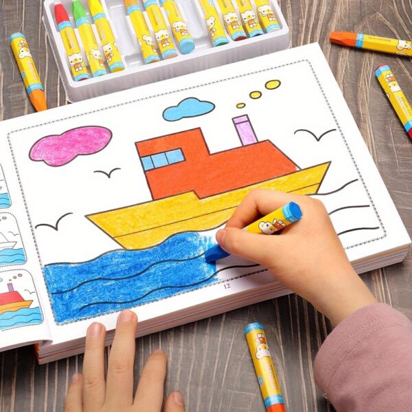 100 Page Drawing Game Coloring Book, Graffiti Education Hand-Drawn Toy Writing Coloring Book, Painting Art Supplies, Ideal Birthday Gift, Holiday Gift - Applicable Scope: See Product Details; Material: Paper - Image 7