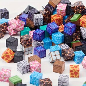 Magical Building Blocks - 50/150/200 Randomly Assembled Cubes in Various Styles, STEM Sensory Toys Suitable for Boys and Girls Aged 3-8 Christmas Birthday Gift
