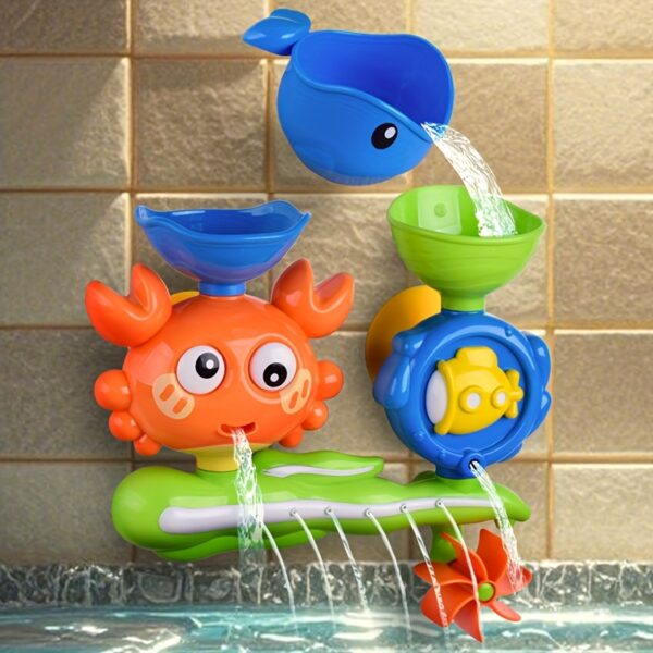 Children'S Bath Toy Water Wheel with Suction Cup, Rotating Function, Interactive Bathroom Toy for Fun in The Bathtub. - Image 7