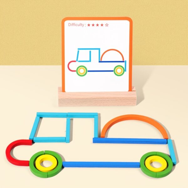 Creative Sticks for Toddlers – Educational DIY Building Blocks for Early Learning, Fine Motor Skills & Shape Formation – Ideal Gift for Holidays & School - Image 4