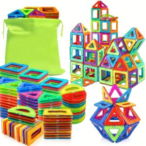 Magnetic Blocks Building Toys for Youngsters,Big Size Magnet STEM Toys Learning Educational Constructor Set Magnet Toys for Youngsters Toys for Youngsters Age 3-6 Birthday Gifts Magnet Gift Random Color