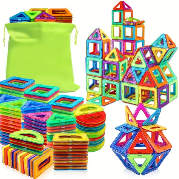 Magnetic Blocks Building Toys for Youngsters,Big Size Magnet STEM Toys Learning Educational Constructor Set Magnet Toys for Youngsters Toys for Youngsters Age 3-6 Birthday Gifts Magnet Gift Random Color