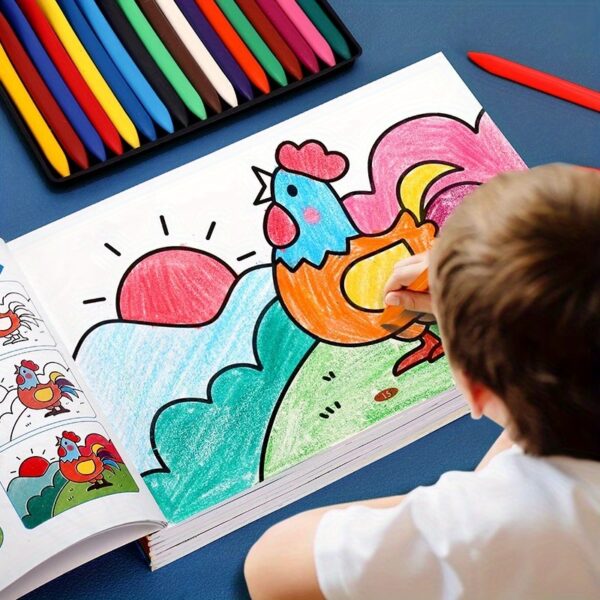100 Page Drawing Game Coloring Book, Graffiti Education Hand-Drawn Toy Writing Coloring Book, Painting Art Supplies, Ideal Birthday Gift, Holiday Gift - Applicable Scope: See Product Details; Material: Paper - Image 4