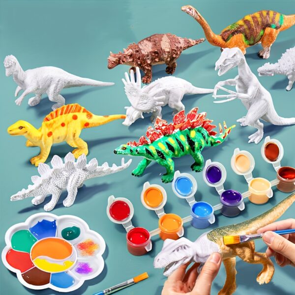6pcs Children's Dinosaur Painting Set Teaching Toy S Handmade DIY Dinosaur Gift for Boys and Girls Birthday Gift Holiday Gift Creative Toy