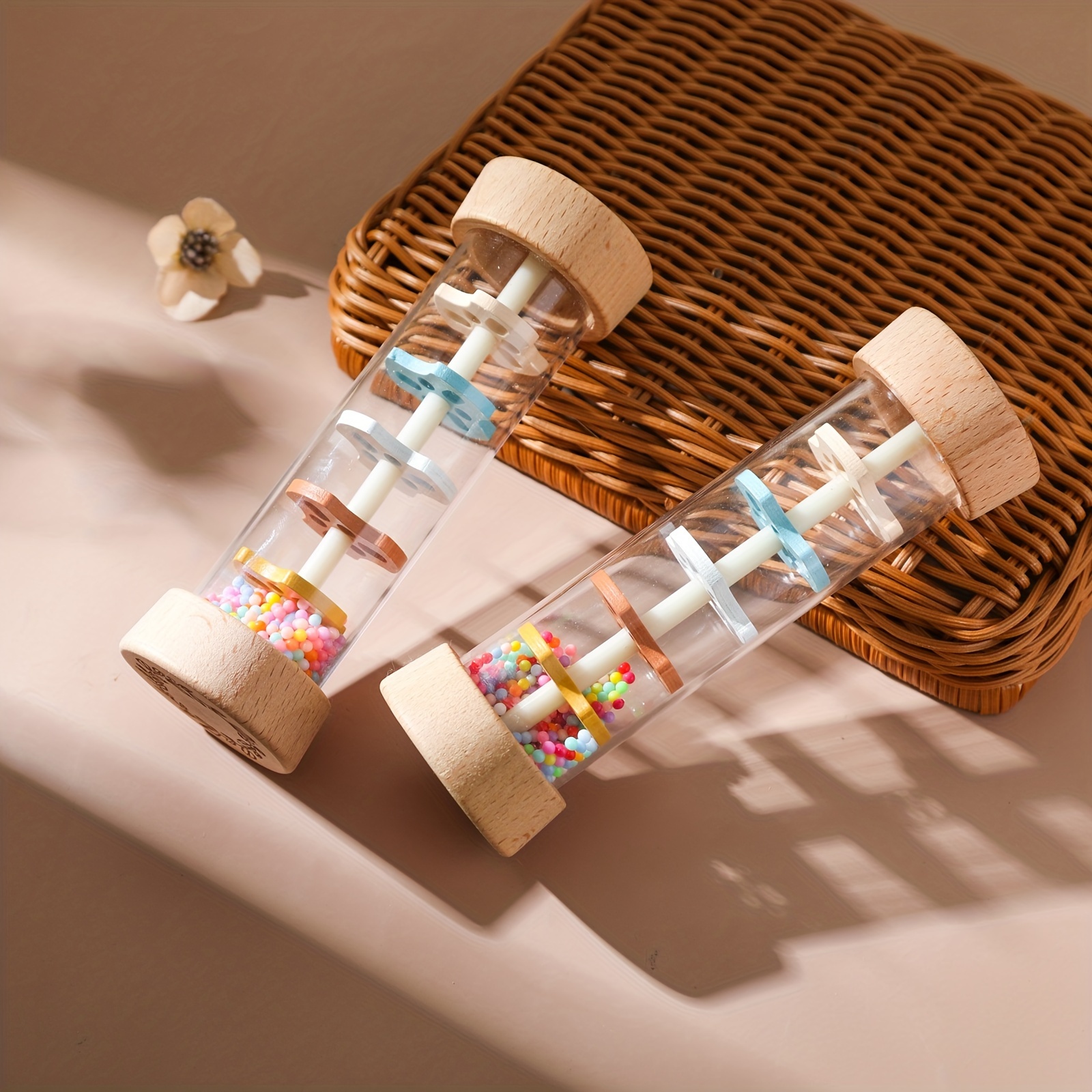 Timer Rain Sound Tube Youngsters's Fun Rain Sound Simulator Music Enlightenment Musical Instrument Rattle Toy - Image 2