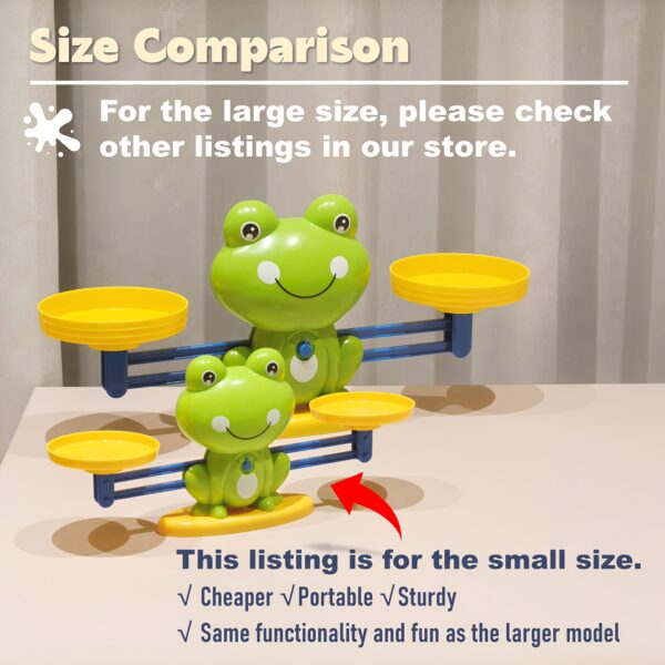 Educational Frog Math Balance Toy with Numbers 2, 3, & 6 - Fun Learning Game for Ages 3-6, Includes Guide Cards, Enhances Number Recognition & Balance Skills, Green, Ideal Easter, Thanksgiving & Christmas Gift - Image 2