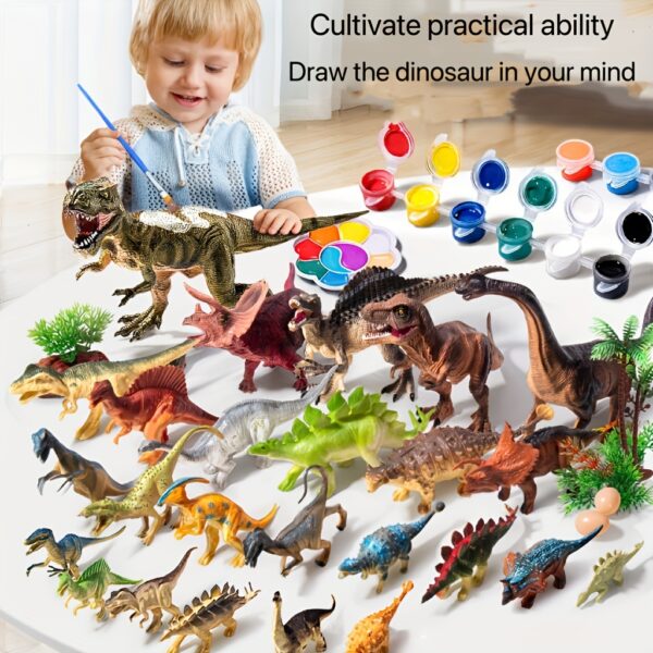 6pcs Children's Dinosaur Painting Set Teaching Toy S Handmade DIY Dinosaur Gift for Boys and Girls Birthday Gift Holiday Gift Creative Toy - Image 7