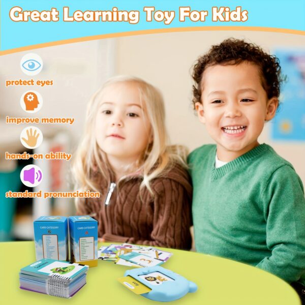 255 Flashcards with 510 English Words That Speak, Interactive Educational Toys for Boys And Girls, Perfect for Christmas And Birthday Gifts, Featuring Auditory And Visual Word Learning. - Image 4