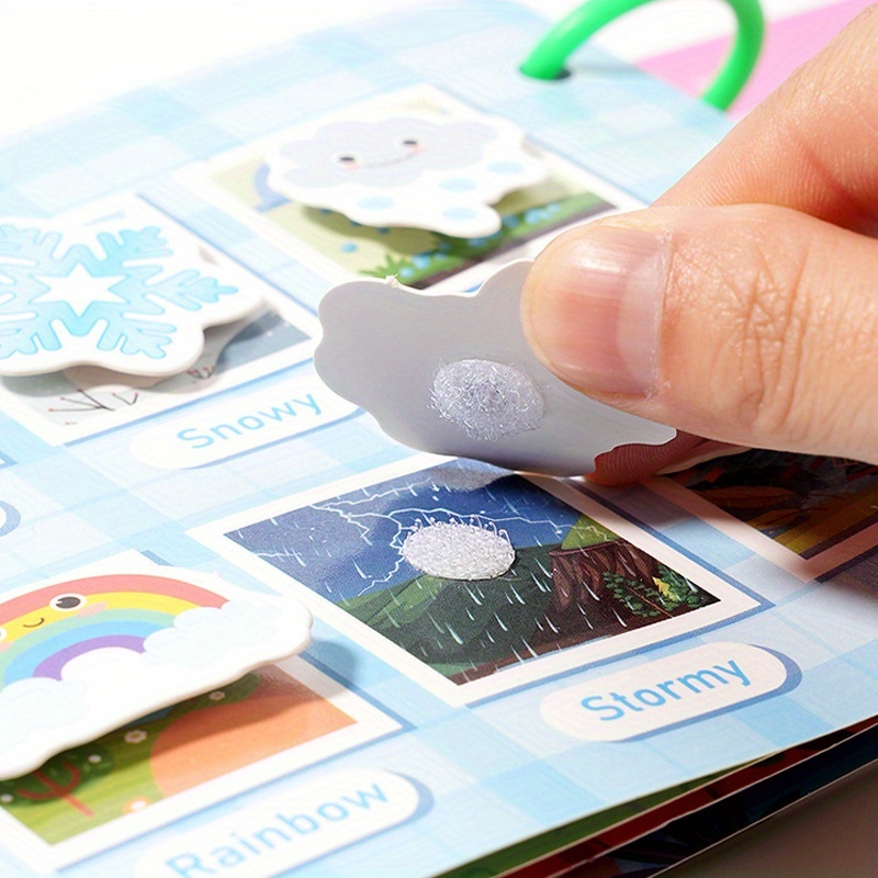 Interactive Quiet Book,Reusable Educational Learning Sticker Book,Enhancing Motor Skills And Cognitive Abilities,Learning and Educating Writing AIDS,Back-to-school Supplies,Halloween Christmas Gift - Image 4