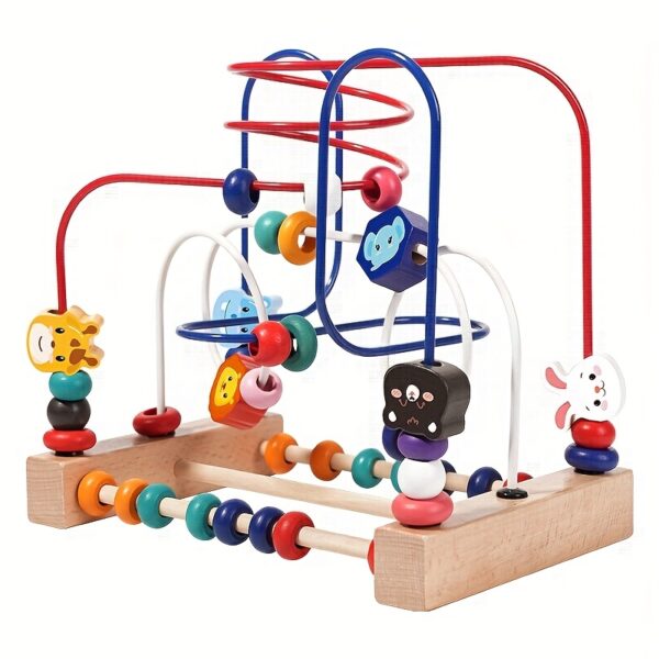 New Arrival - Three-Line Animal Bead Toy for Early Education, Sensory Development, And Hand-Eye Coordination. Perfect for Birthday, Halloween, And Christmas Gifts - Image 4