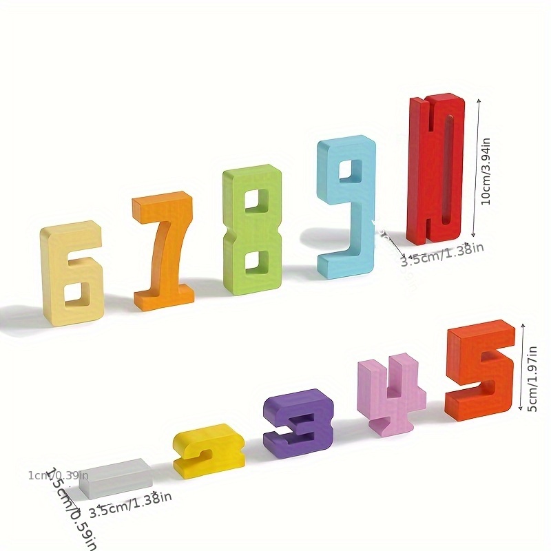 27 Digital Building Blocks, Numbers Added Together Equal The Same Height, Improve Logical Thinking - Image 2