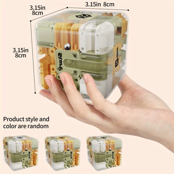 3D Maze Cube, Educational Toy Kids Teaser Toys Birthday Party Favors Suitable Ages 3+ Accessory Color Random - Image 6