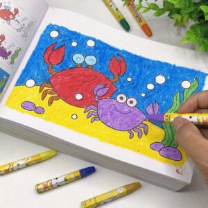 100 Page Drawing Game Coloring Book, Graffiti Education Hand-Drawn Toy Writing Coloring Book, Painting Art Supplies, Ideal Birthday Gift, Holiday Gift - Applicable Scope: See Product Details; Material: Paper