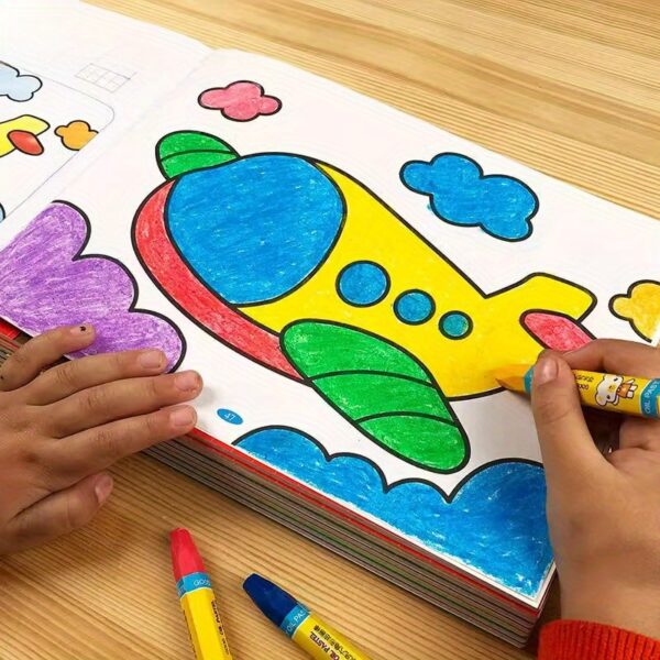 100 Page Drawing Game Coloring Book, Graffiti Education Hand-Drawn Toy Writing Coloring Book, Painting Art Supplies, Ideal Birthday Gift, Holiday Gift - Applicable Scope: See Product Details; Material: Paper - Image 6
