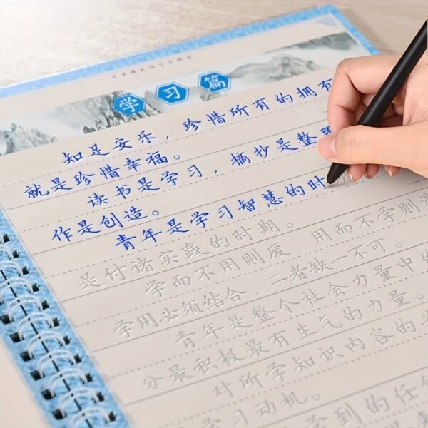 12pcs Set (2 Pen Holders and 10 Refills): with Magic Disappearing Ink Function, Suitable for Grooved Calligraphy Practice Copybooks and Tracing Books-Colors of refill caps are random - Image 5