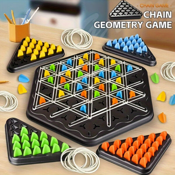 Triangle Chain Chess - Interactive Family Game for Kids, Enhances Logical Thinking & Puzzle Skills, Birthday Gifts Christmas, Halloween Gift - Image 3