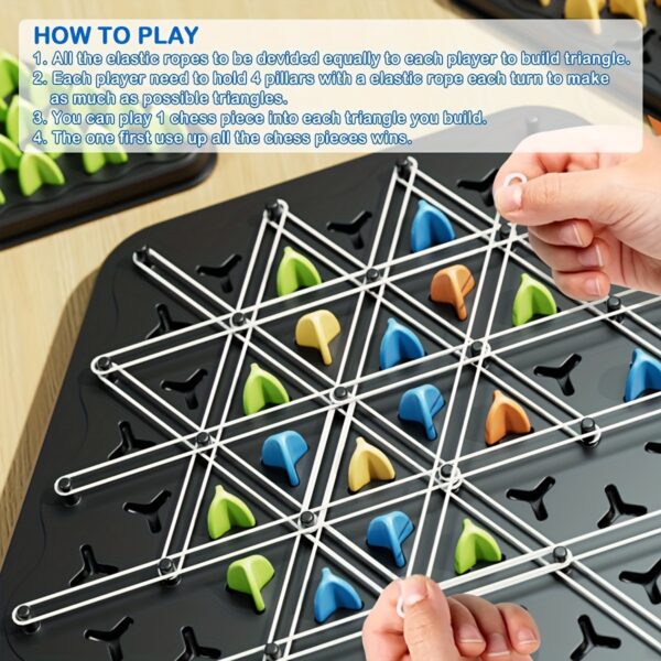 Triangle Chain Chess - Interactive Family Game for Kids, Enhances Logical Thinking & Puzzle Skills, Birthday Gifts Christmas, Halloween Gift - Image 7