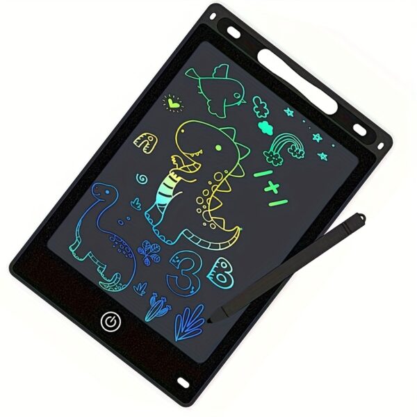 21.59cm Erasable Wipeable Drawing Board with LCD Screen - Interactive Learning Toy, Colorful Plastic Frame, 3-12 Years Old Educational Gift, All-Season Creative Play, Wipeable Drawing Board - Image 5