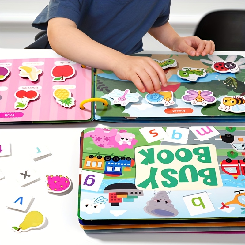 Interactive Quiet Book,Reusable Educational Learning Sticker Book,Enhancing Motor Skills And Cognitive Abilities,Learning and Educating Writing AIDS,Back-to-school Supplies,Halloween Christmas Gift - Image 11