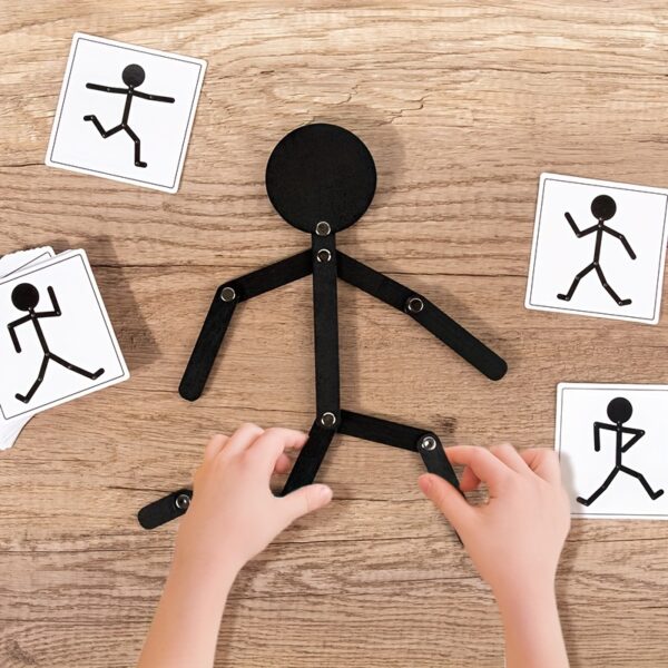 Educational Wooden Figure Puzzle - Versatile Activity Game for Early Childhood, Enhances Motor Skills & Parent- Interaction, Ideal Christmas Gift, Motor Skill Development | Wooden Educational Toy | Durable Wooden Puzzle - Image 2